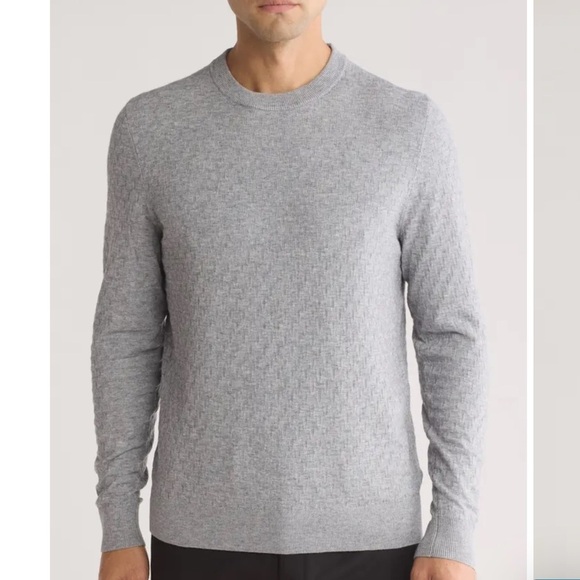NWT TED BAKER Lounge 'T' Stitch Crewneck Sweater